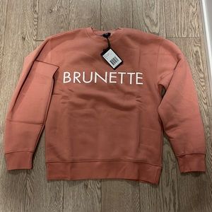 Brand new Brunette the Label core crew XS/S